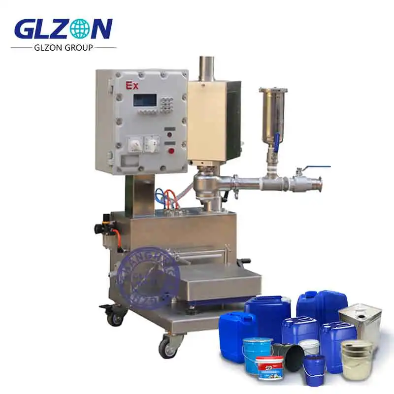 High Efficiency Filling Machine For Styrene Acrylic Emulsion in Pail With Capping