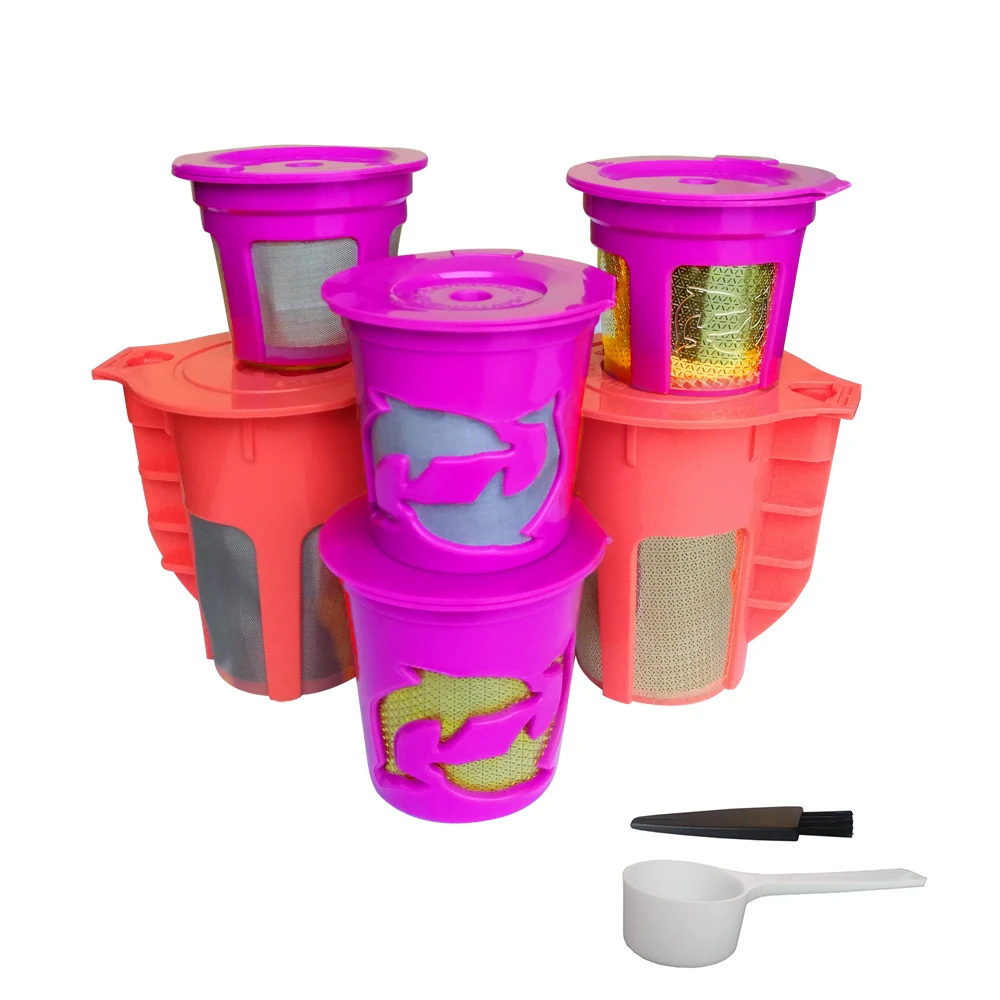  Многоразовые пустые чашки k капсулы и крышки для Keurig K-Duo многоразовые