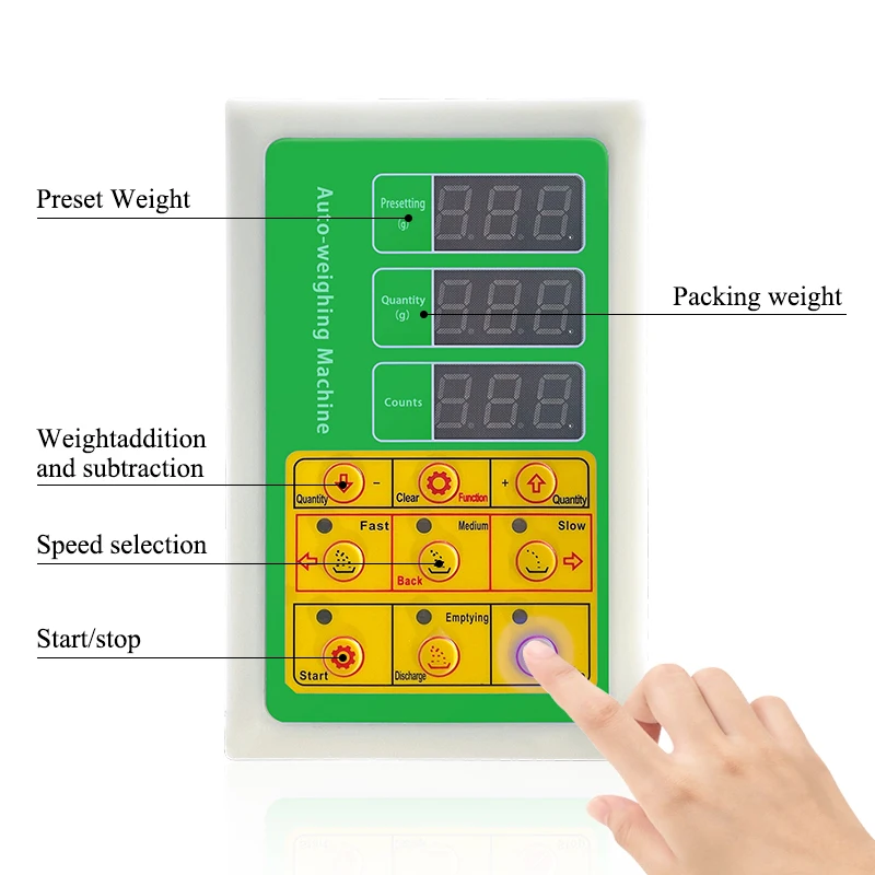 1-100g  Bottle Food Nuts Granule Herbs Candy Spices Flour Milk Tea coffee Powder Semi Auto Powder Weighing Filling Machine