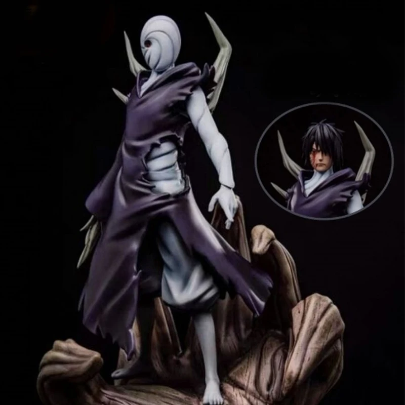 Exquisite Narutos Series Anime Figure Zetsu Uchiha Obito Action Figure PVC Cartoon Anime Toy Color Box Model Toy Promotion Gift