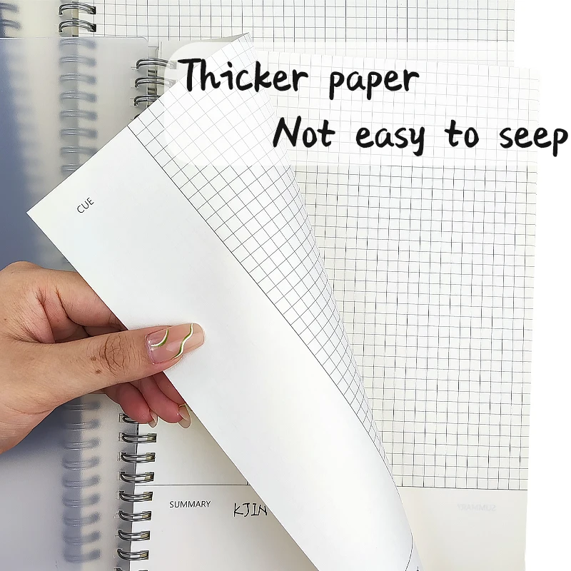 LOW MOQ New products new design Simple business note book promotion gift plastic cover diary book spiral notebook