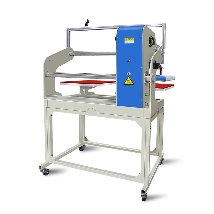 Hot transfer printing dual station 60 * 40cm fully automatic pneumatic hot press machine