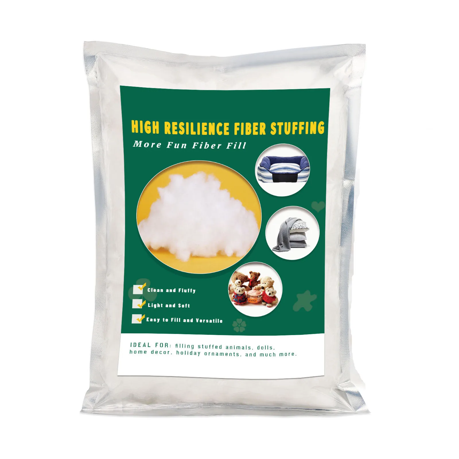 Polyester Fiber Fill For Re-stuffing Pillows Quilts Paddings Pouf Stuff Toys Fiber fill Stuffing