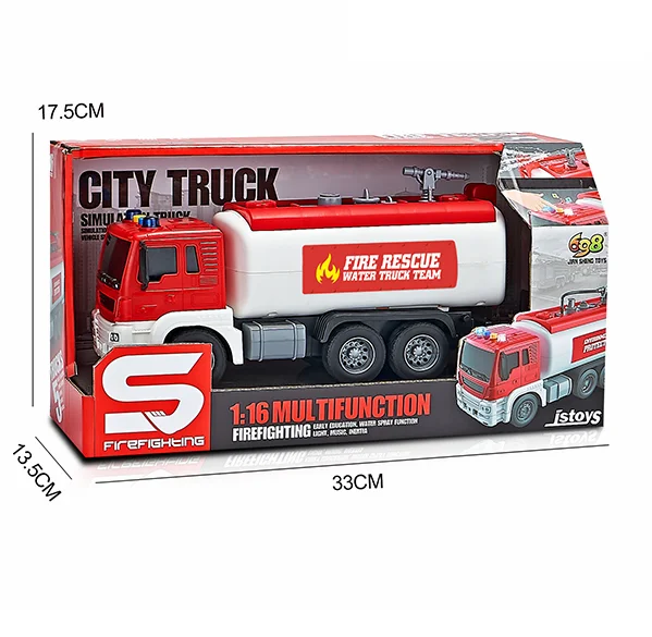 Fire Rescue Water Car Toy Inertia Fire Engine Toy Fire Truck Toy