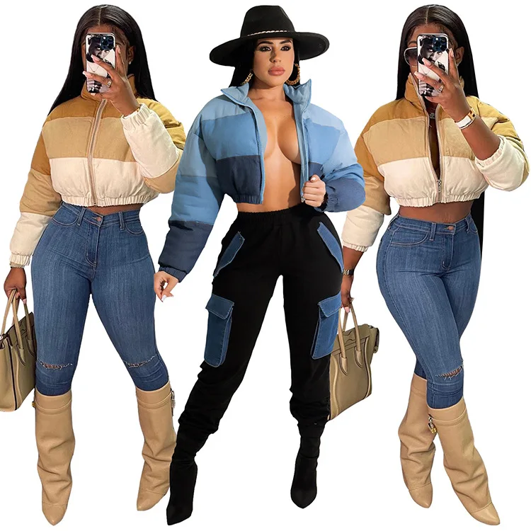 Лидер продаж, модные женские пальто для девочек, ветровка, Лоскутная куртка, осенняя уличная кожаная женская куртка с буфами для женщин