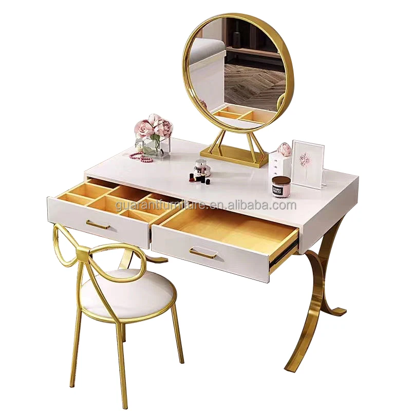 modern luxury dressing table with mirror marble dressing table for make up