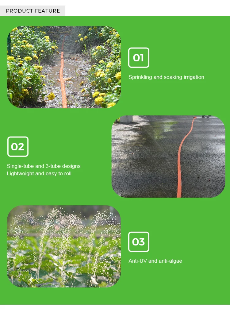 AGL Factory Price Irrigation System Rain Hose Wholesale Double Wing Spray Tape For Farm And