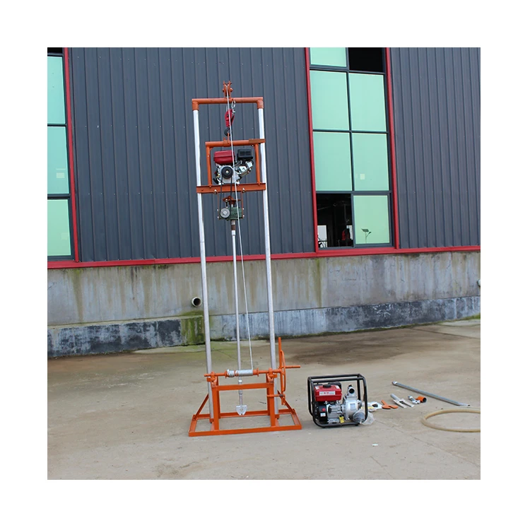 Hot Selling Water Well Exploration Mobile Borehole Pneumatic Drilling Rig Machine