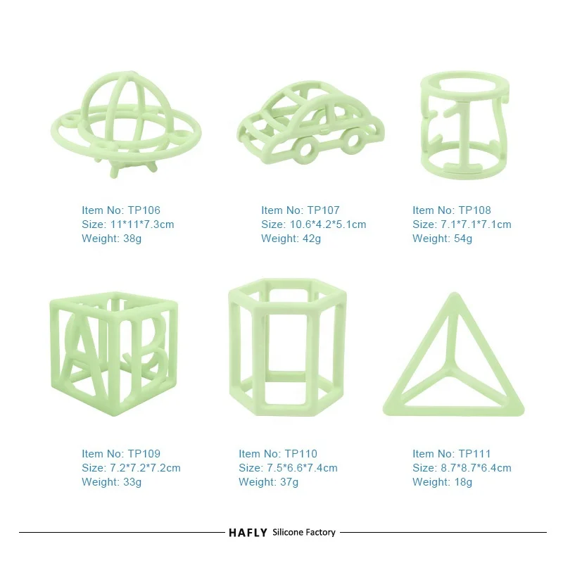 Popular Design Food Grade Silicone Teether UFO Shape Teething Chew Tooth Toys Baby Teethers For Toddler Children