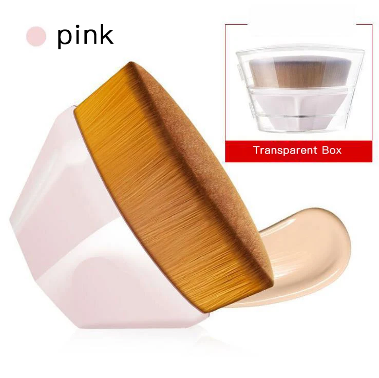 Оптовая продажа портативная Кисть для нанесения основы под макияж мини-кисть пудры Косметические румяна практичная Полезная макияжа инструмент