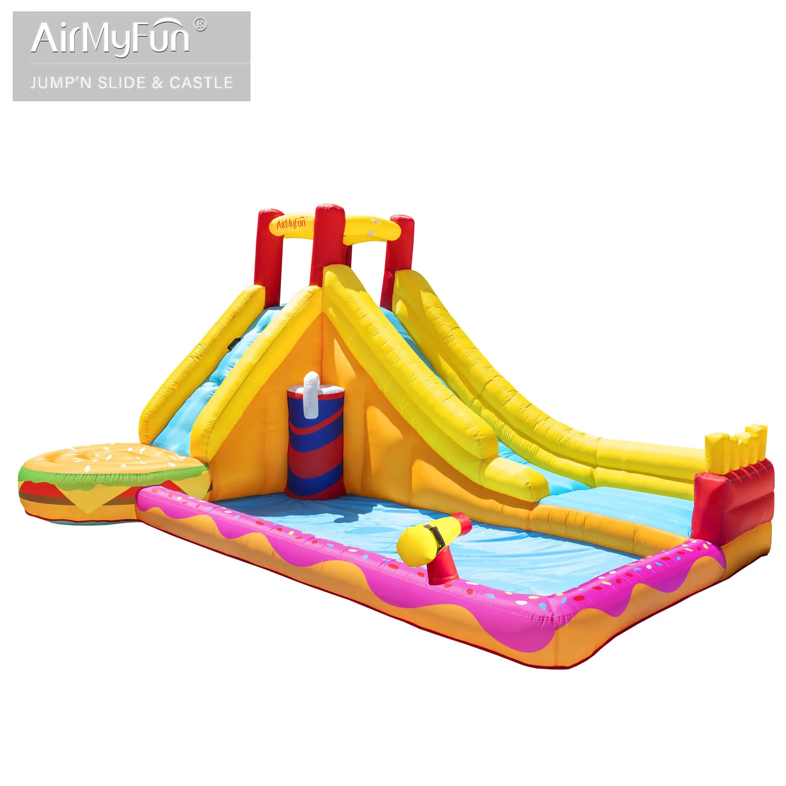 Home Use Cheap Big Bouncy Castle for Kids, Huge Combo Inflatable Stair Slide with Pool, Big Castle Air Bounce House Wholesale