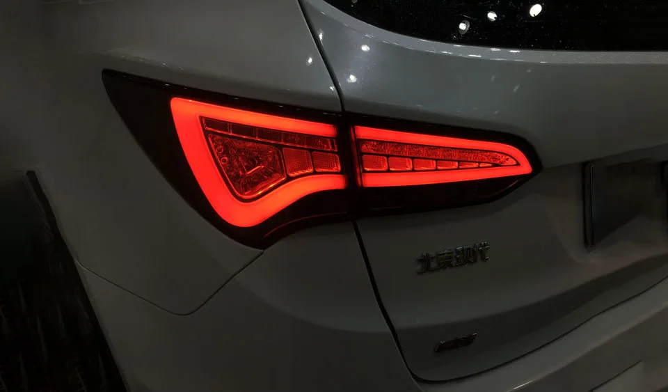 AKD Car Styling for Hyundai IX45 Tail Lights 2013-2017 New Santa Fe LED Tail Lamp LED DRL Signal Brake Reverse Auto Accessories