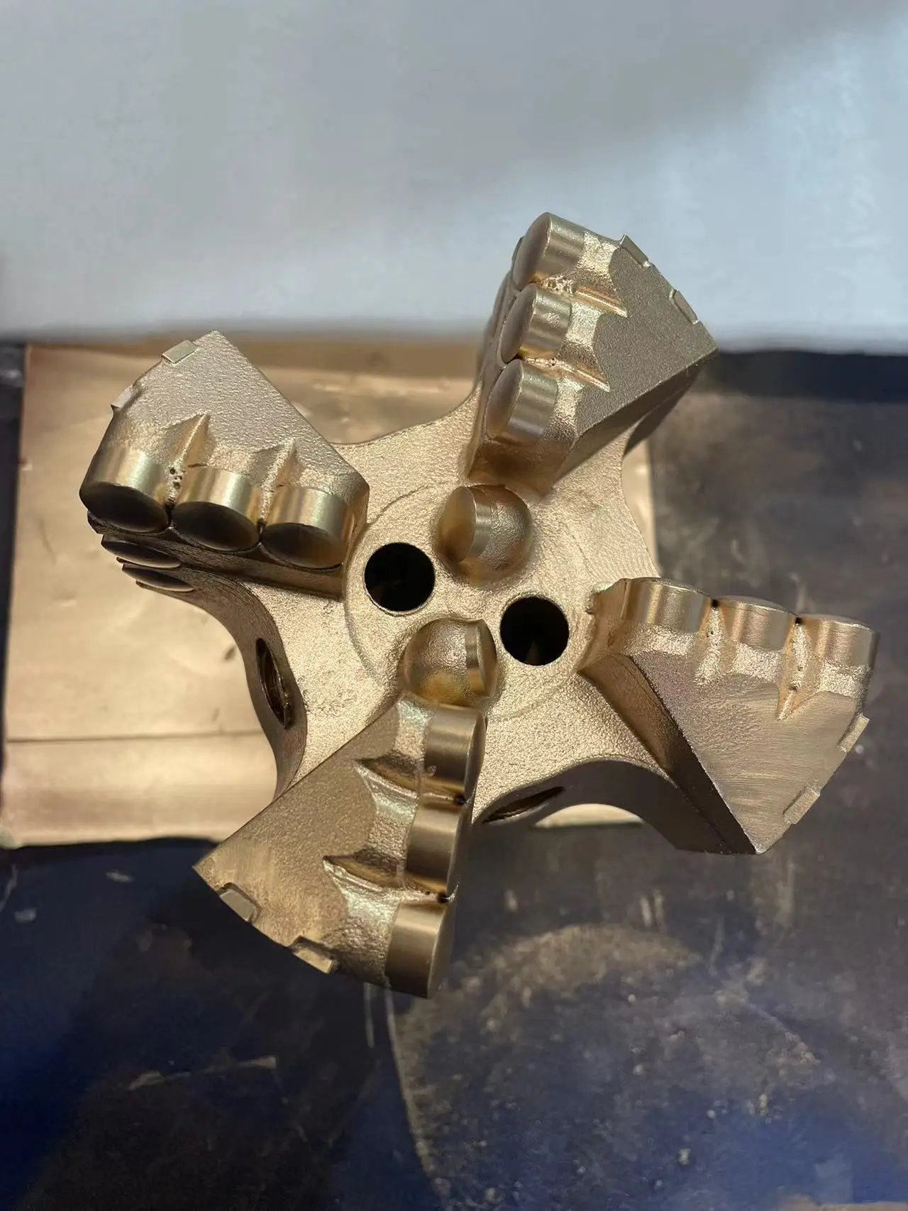 pdc bit size 127MM 4 wings  pdc 1308 flat cutter two cutters gauge API REG  pin thread for hard rock formation