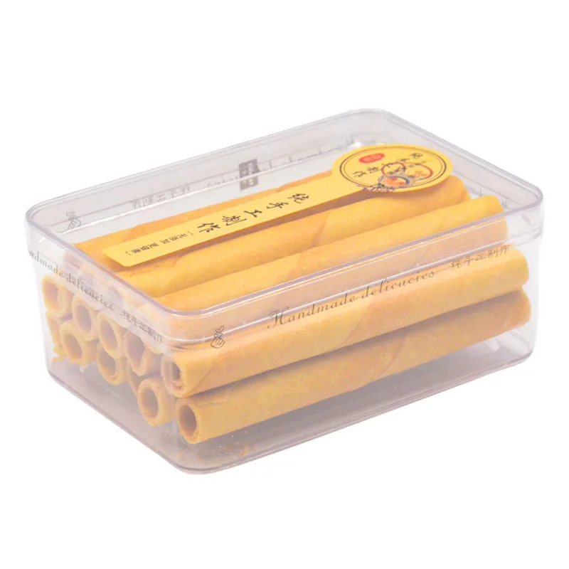 Plastic Square Acrylic Tiramisu Cake Container Food Box Mousse Dessert Candy Biscuit Sweet Packaging Plastic Clear Box With Lid