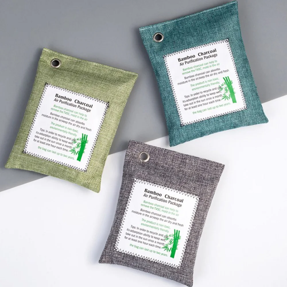 Charcoal odor absorber/Air Purifying package/ air purification bag Natural Bamboo Activated Charcoal Air Freshener