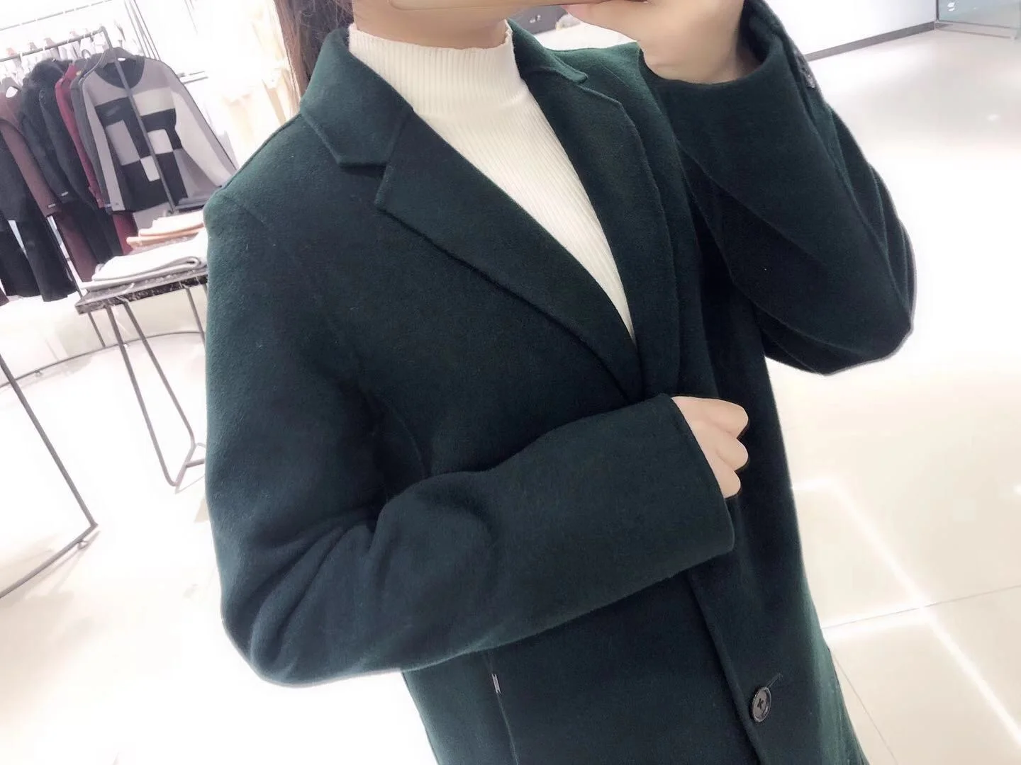 High Quality Wholesale Classic Overcoat Cashmere Coat Winter Women Coat Double Breasted Long Woman Coat