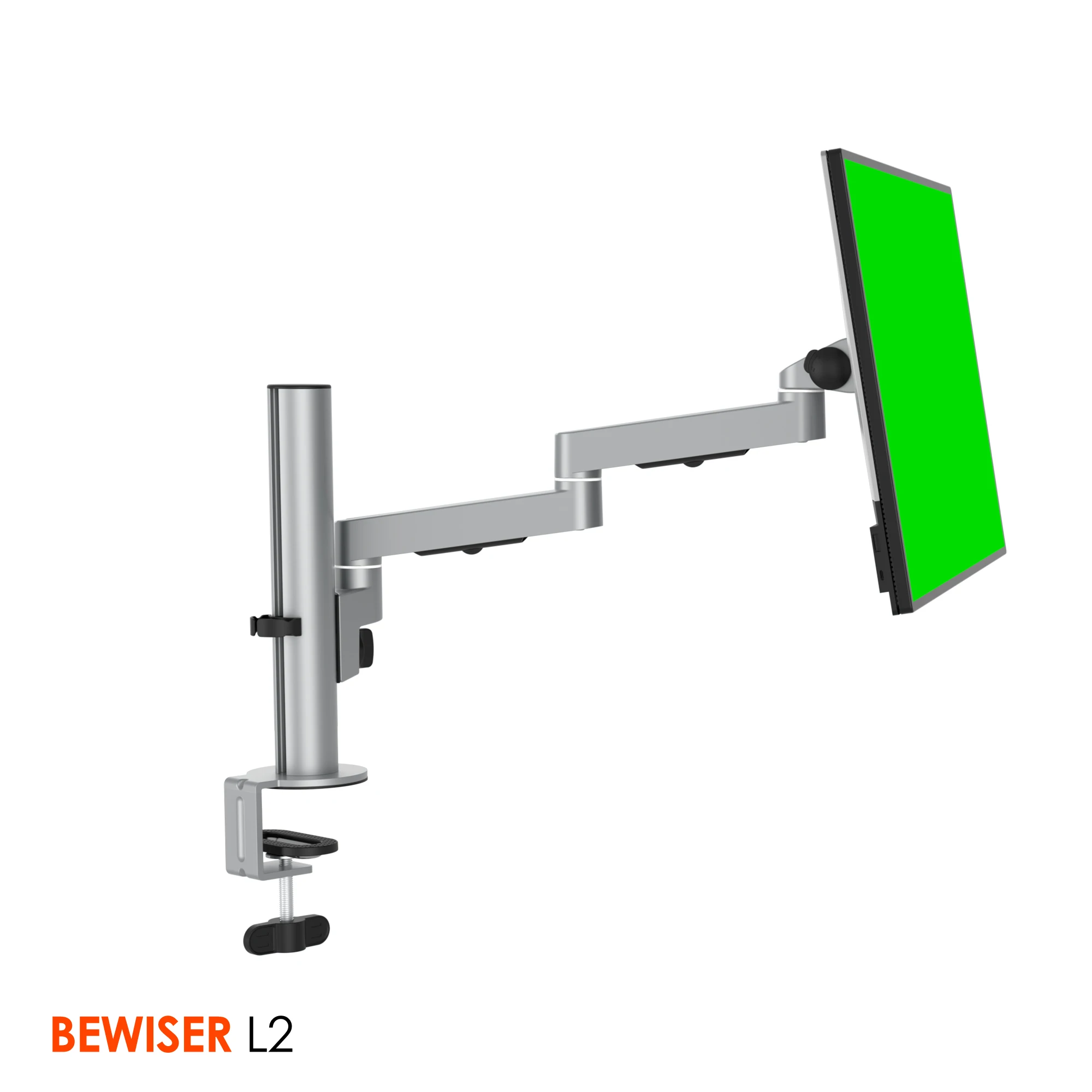 Adjustable flexible computer case monitor mount Computer desk mounts(BEWISER L1)