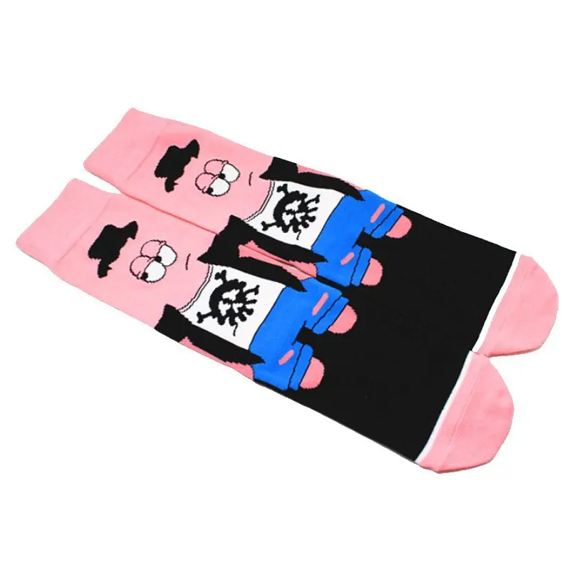 2024 designer Sponge bob Socks Patrick Star Squidward Tentacles Cartoon Pure Funny Cotton Long Tube Calcetines anime Socks