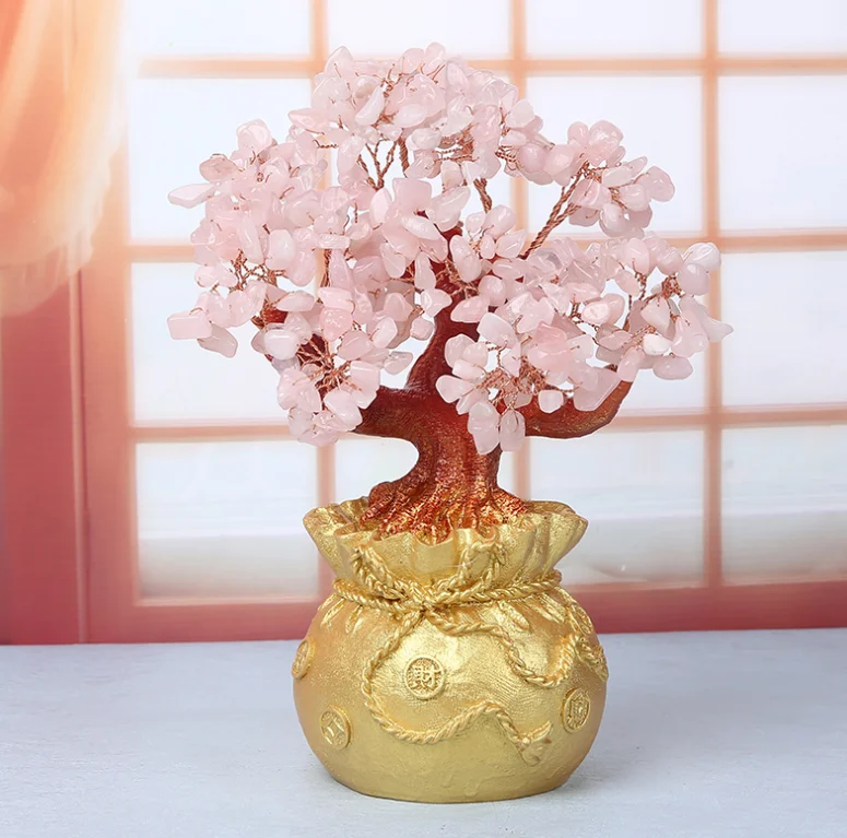 Natural Gemstone crystal tree crystal amethyst rock stone tree