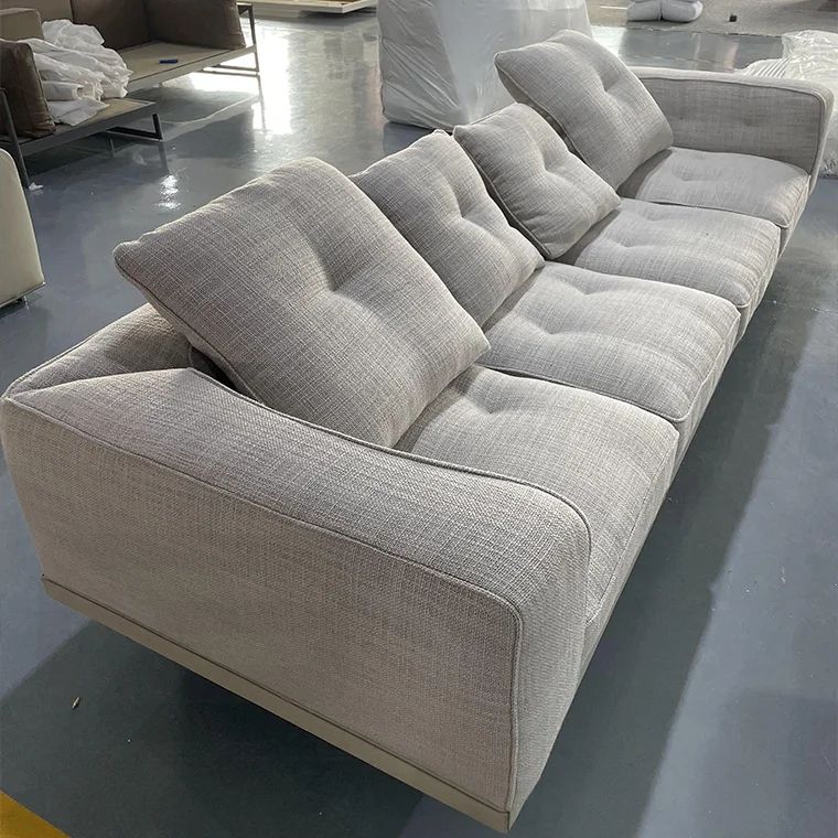 High End Leather Light Luxury Italian Home Furniture Sofa Set Furniture Living Room Modern Velvet Sofa