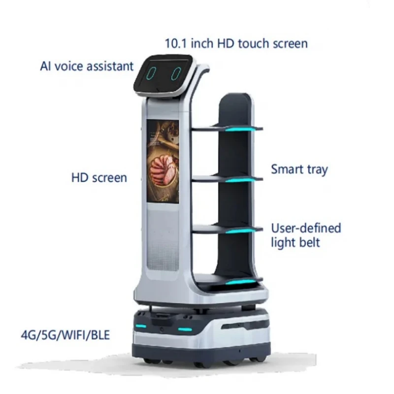 High Quality Service Robot Food Delivery Robot Waiter For Hotel Restaurant Coffee Shop Hospital