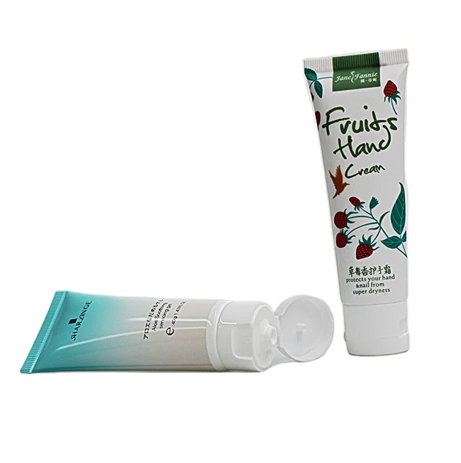 Custom 30ml white small squeeze tube glossy empty tubes with flip top cap for hand sanitzer packaging tube