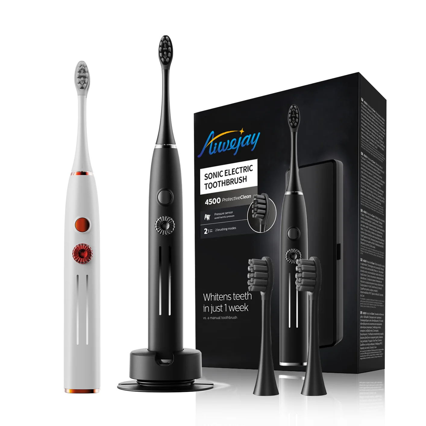 Personilized New Product Speed Regulation Toothbrush Eco Bamboo Brisle Sonic Electric Toothbrush Rechargeable for Adults