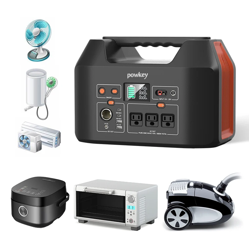 In Stock 110V 220V US socket 24000mAh Laptop Powerbank Multiple Outputs 1000W portable Power Station