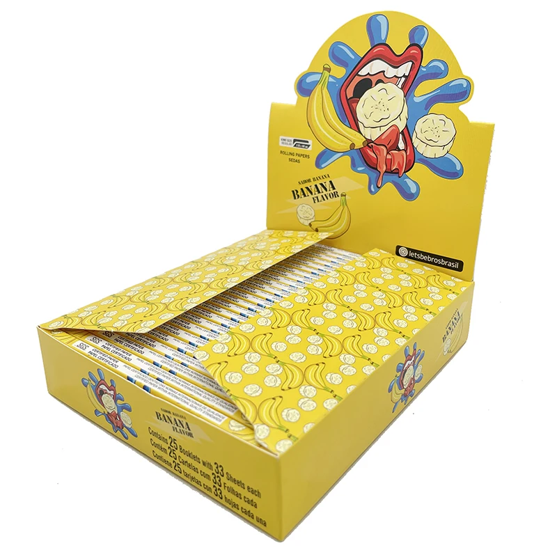 new product  flavor banana hot sale rolling paper for smoking cigarette rolling paper