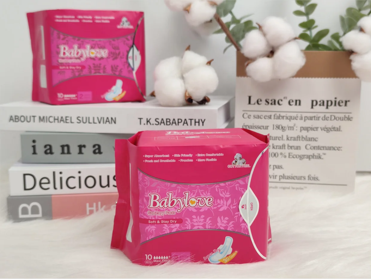 New Brand OEM Customization Ultra Soft Thick Super Absorbency Sanitary Napkins Low MOQ Female Sanitary Pads In Stock