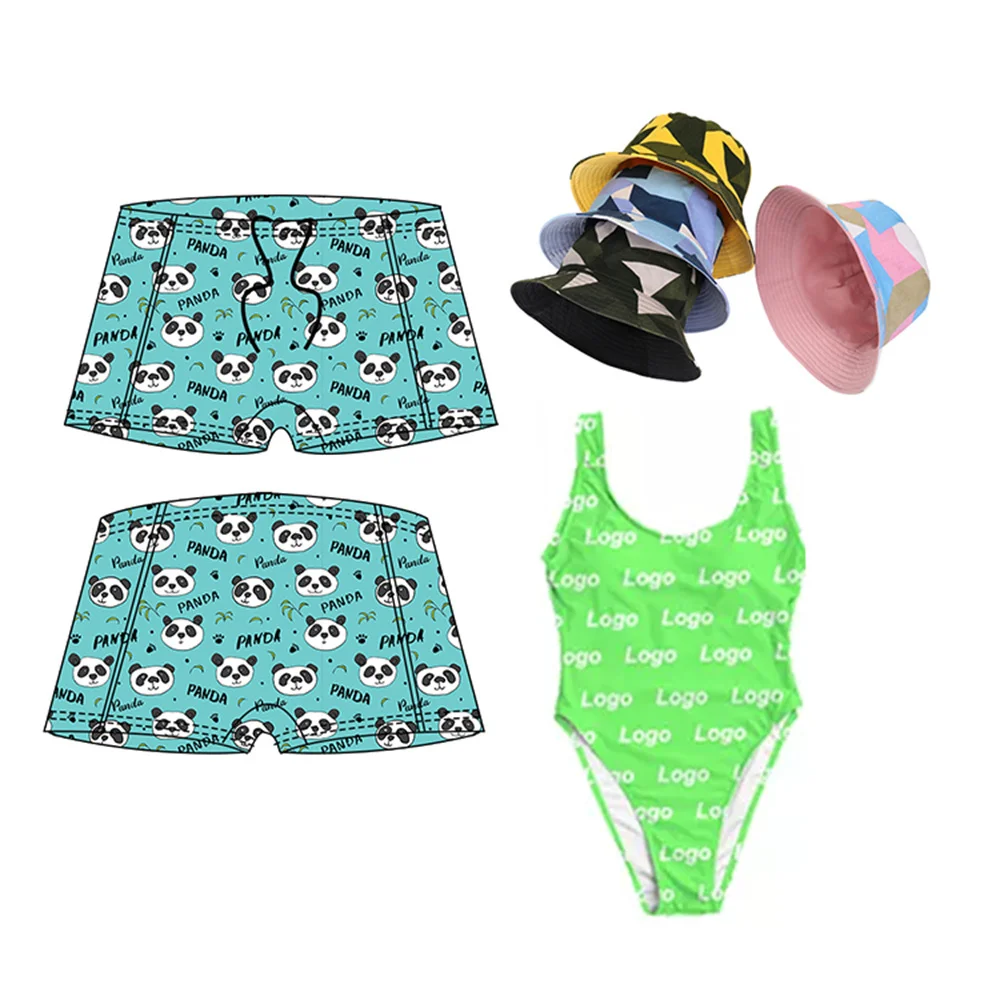 Recycled 2021 Wholesale summer kids swimwear models gingham swimsuits swimming trunks for boy