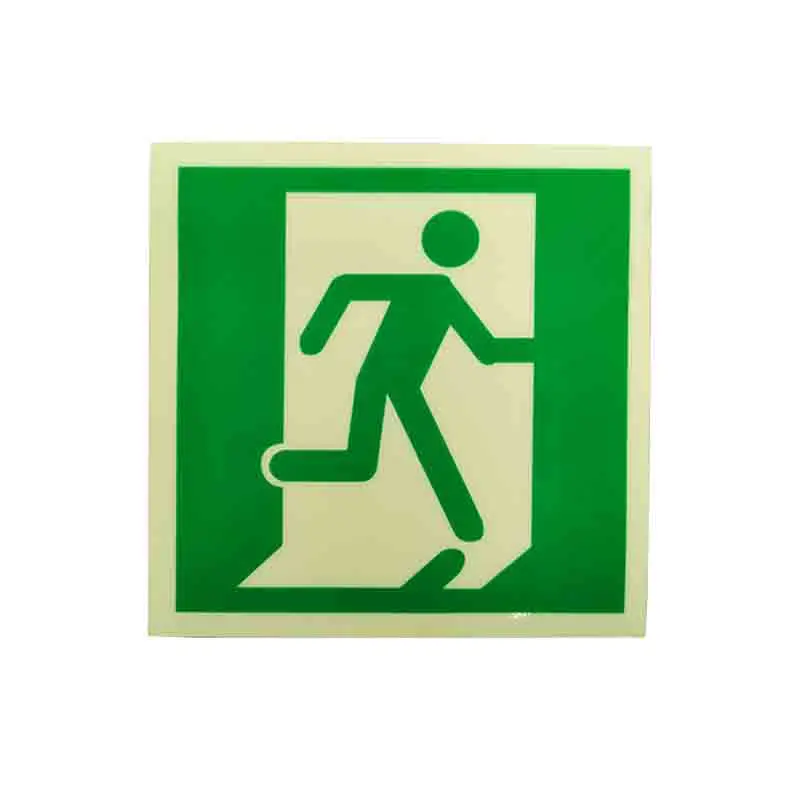 Glow In The Dark IMO Symbols Photoluminescent Vinyl Signage Luminous Exit Sticker