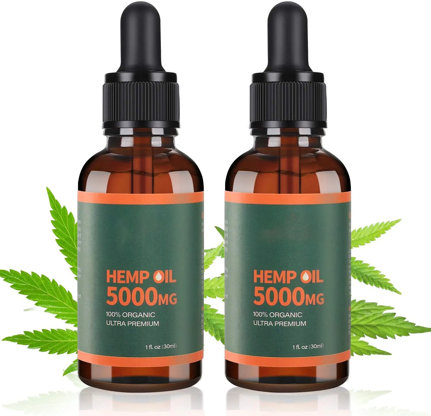 
Natural 5000mg Hemp Seed Oil for Pain Anxiety Relief 