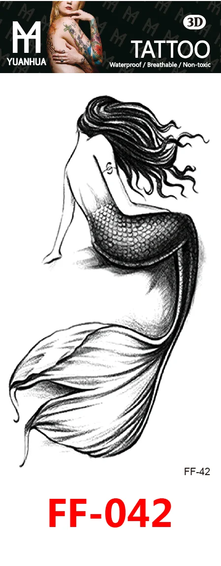 FF 041-080 Temporary Intim Tattoo Sticker Black Semi Permanent Tattoo Sticker For Man Body Arm