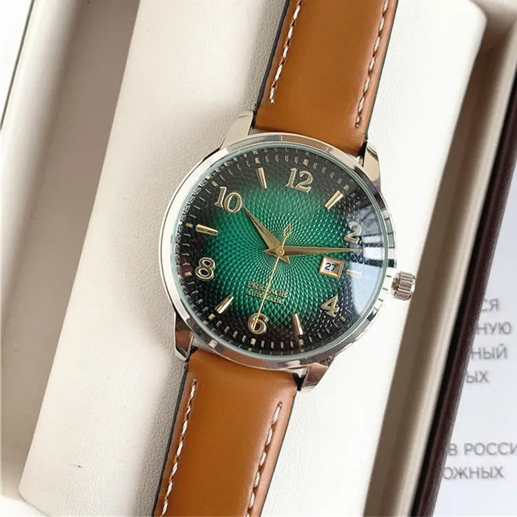 Watches Men Fashion Tachymeter Waterproof Big Dial Custom Man Masculino quartz Leather Watch