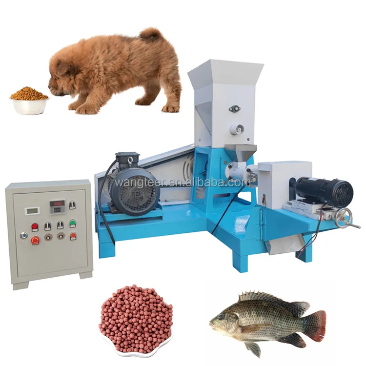 50/100/120/150/200/250/300/350/500kg/h Extruder Production line dry cat shrimp Dog Food Making Machine