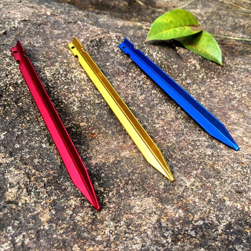 Durable 18*1.2cmc Small Metal Pegs for Tent or Canopy Aluminium Alloy Peg