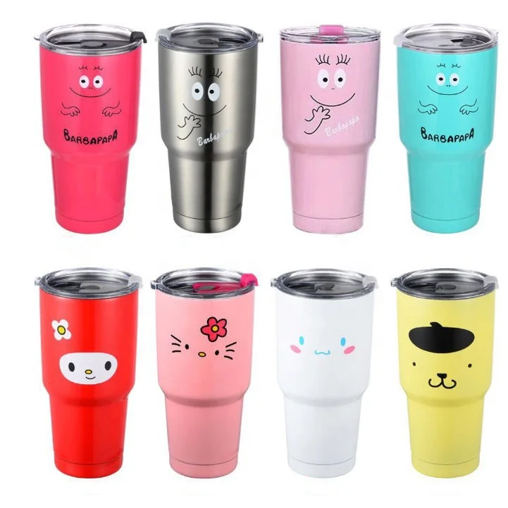 2022 With custom logo stainless steel double wall vacuum  water bottle glitter tumbler  vacuum gym with lid