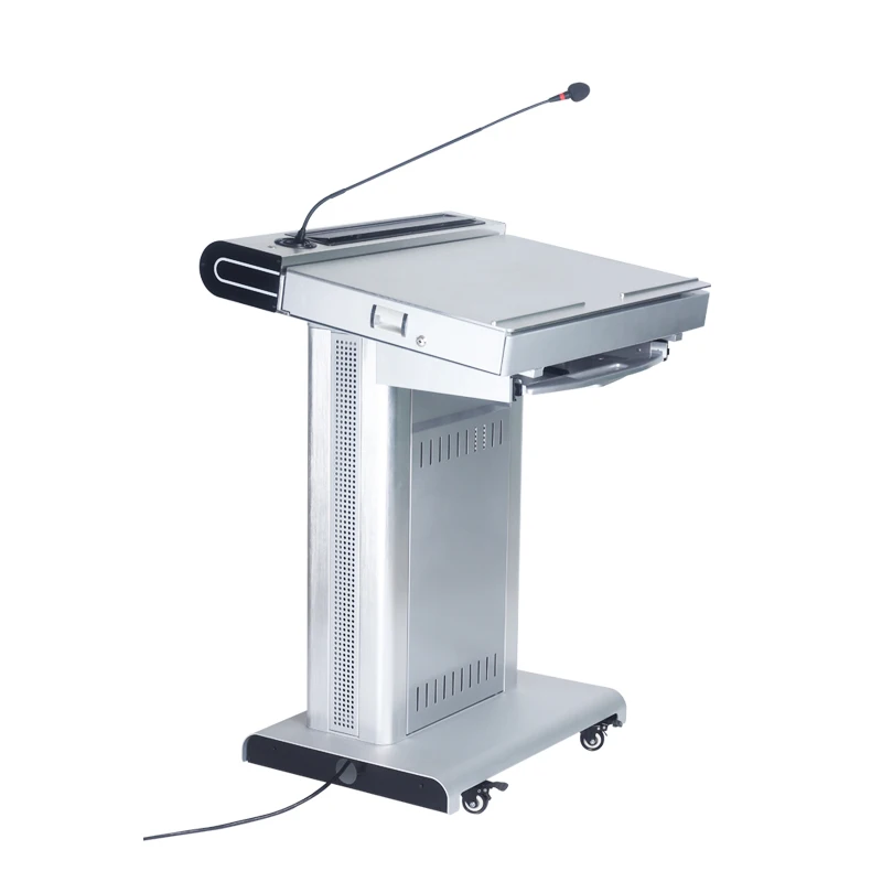 Aluminum Church Pulpit Meeting Room Lectern Presenter/Speaker Stand Stage Platform Interactive Lectern