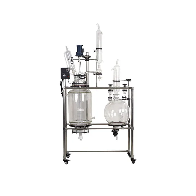 10L/20L/50L/100L Chemical Volume Glass Reactor PTFE Agitated Vacuum Nutsche Filter