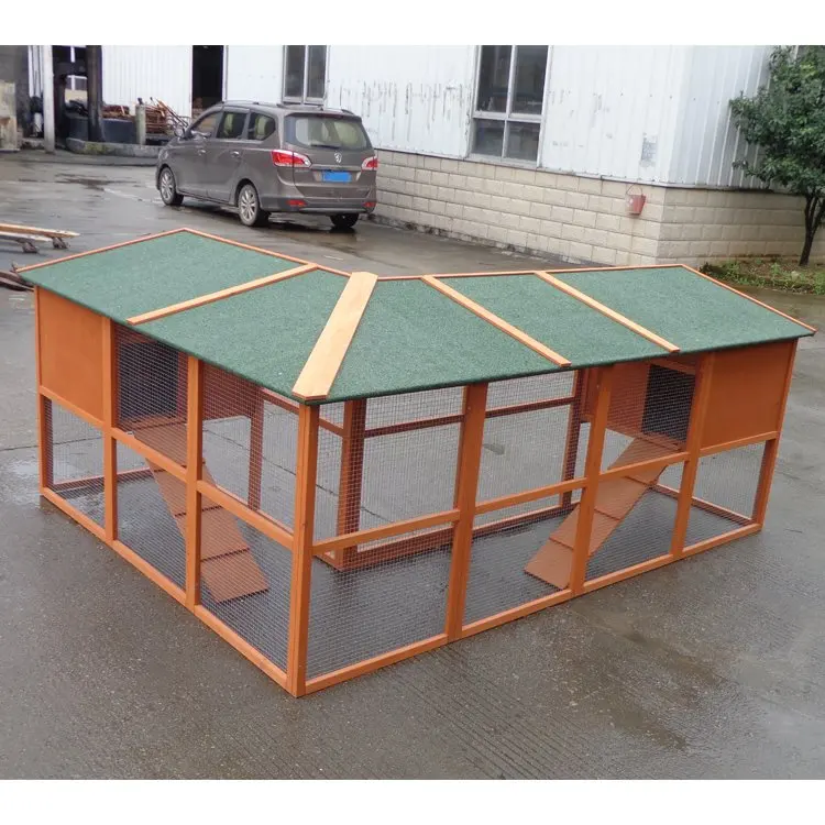 Outdoor Large chicken coop Hen  House Pet Cage Double House