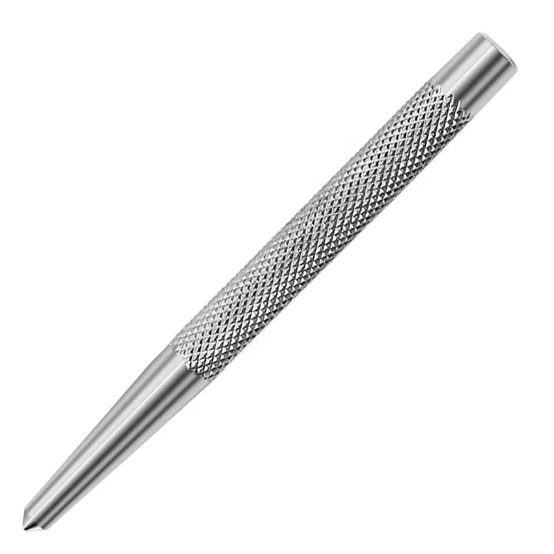 Super Strong Automatic Center Punch 5 Inch Black Steel Spring Loaded Center Hole Punch