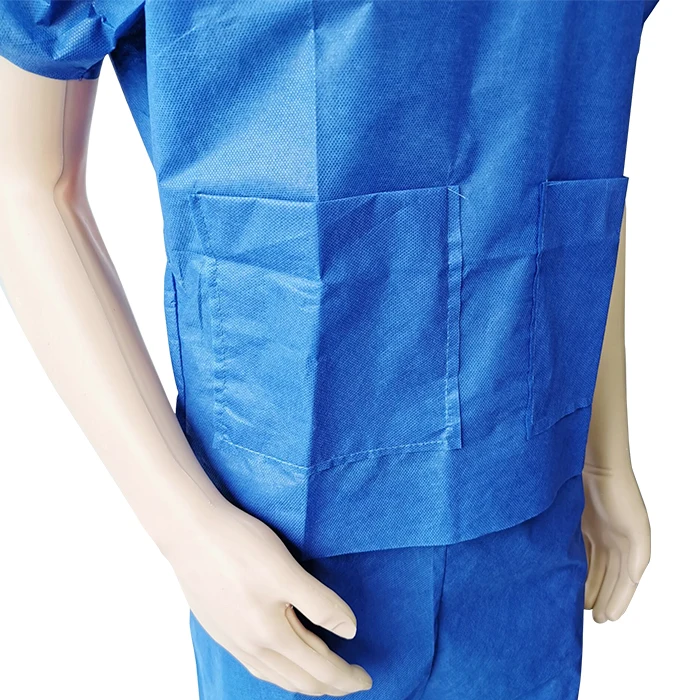 HOT! Disposable medical SMS Patient Pajamas for Men