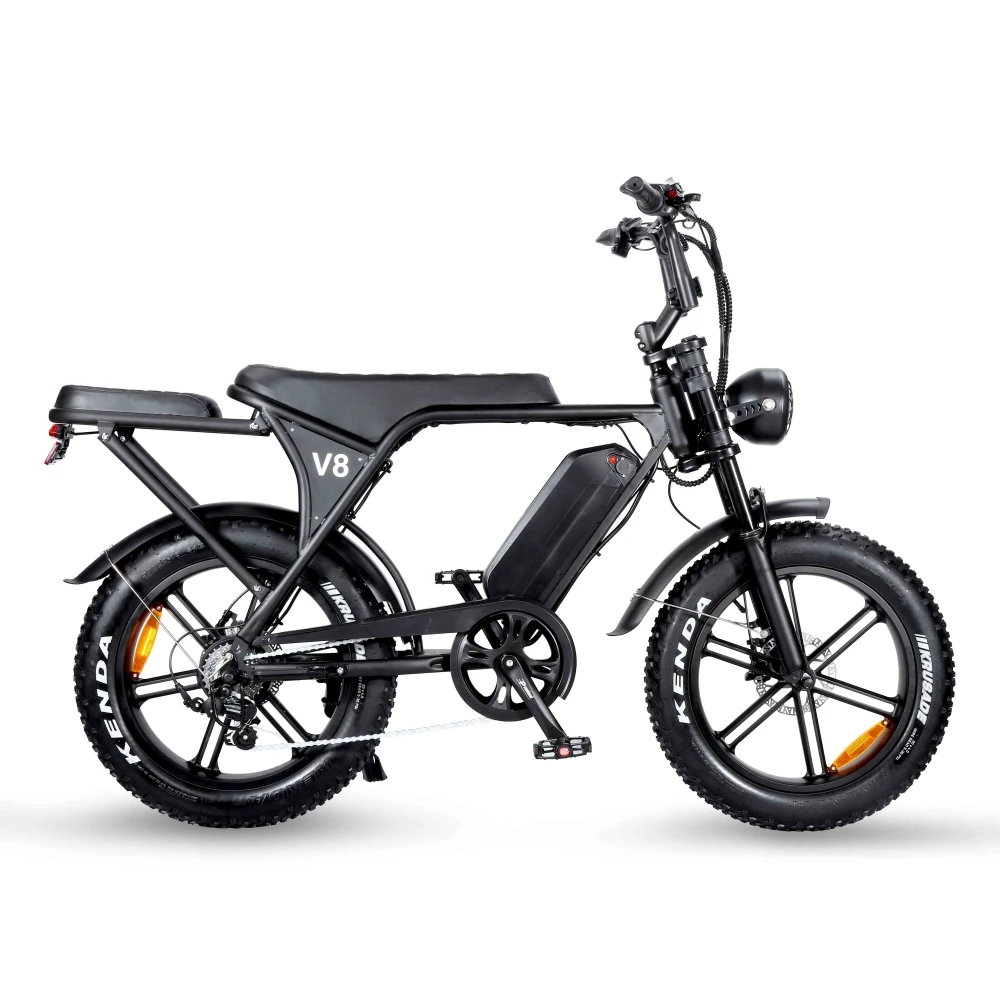 OUXI V8 48v 750W 1000w with Suspension E bike Torque Sensor 20 Inch  Electric citi cycle powerful Step e-bike Mexico warehouse