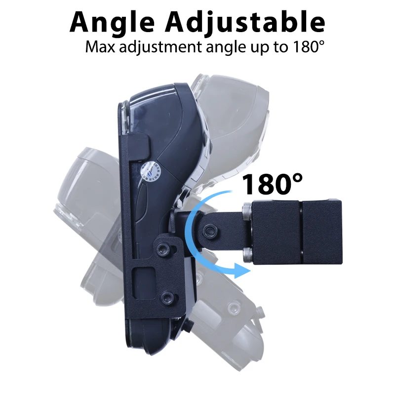 OEM PAX A920 adjustable pos terminal stand 360 rotation metal POS machine holder for bus taxi countertop