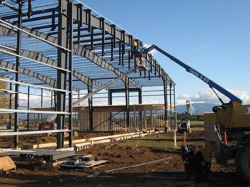 Prefabricated Workshop Building Steel Structure Warehouse Steel office building Hangar
