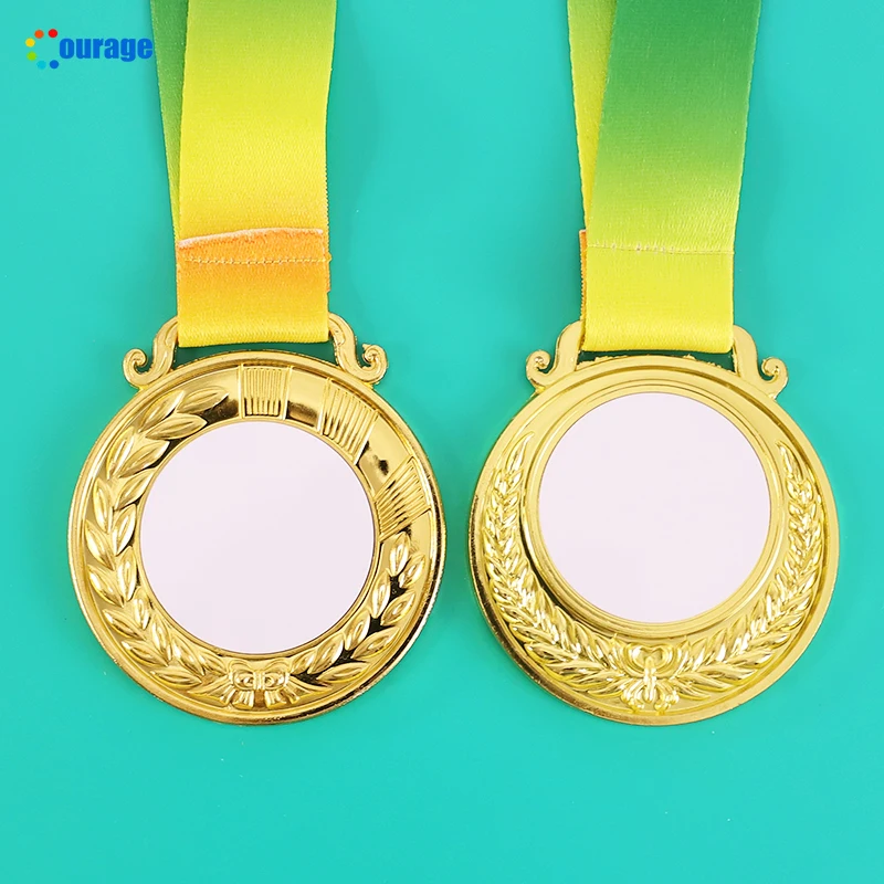 Металлические заготовки для медалей Rainbow Lanyard сублимационная индивидуальная поддержка JP-03