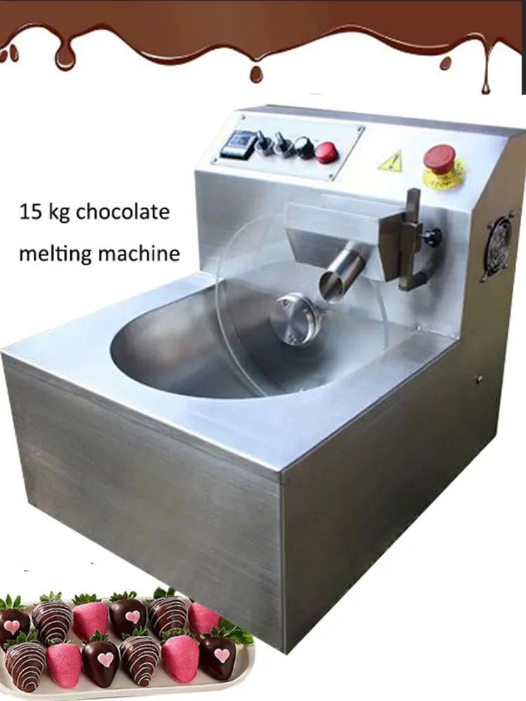8kg/15kg/30kg/60kg chocolate candy making equipment chocos making machine tempering melting pot home use commercial bakery use