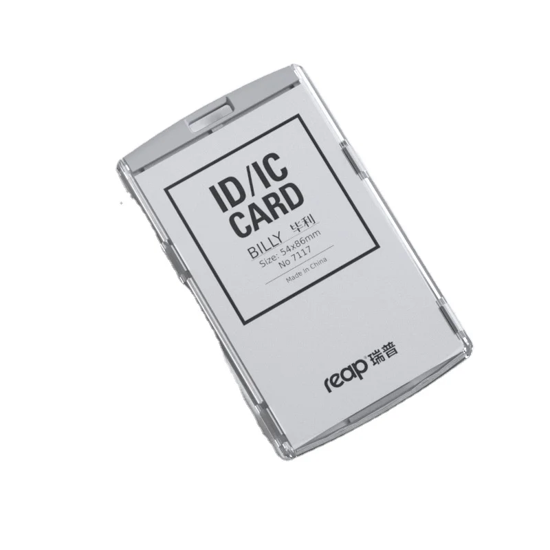 ID/IC Card Holder Name Tag Plastic Badge Holder for Kids Name Label School Camp Office Business