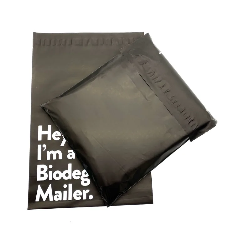 D2W Eco-Friendly Compostable Biodegradable Mailing Bags Handle Custom Poly Mailers Plastic DHL Courier Bag for Clothing Shipping